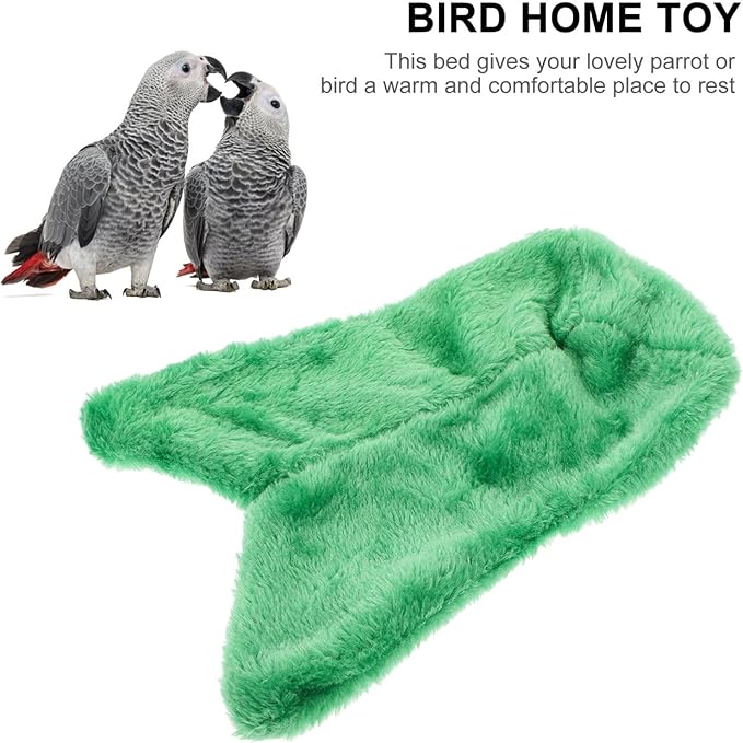 balacoo 1pc Parrot Blanket Winte Rbird Sleeping Bag Bird Heater Bird Blanket for Cage Hamster Hammock Bird Hanging Toy Cozy Corner Fleece Bird Blanket Bed Hammock Toy Long Tail Tent Plush