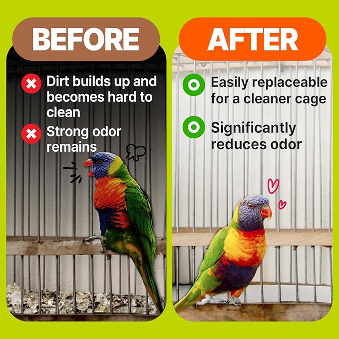 TORTO9 Cage Liner Sheets for Birds – 120 Pack, 11 x 17 in, 1.5 lb | Acid-Free & Non-Toxic Paper | Safe Pet Bedding, Craft Supply, Packing & Shipping Use
