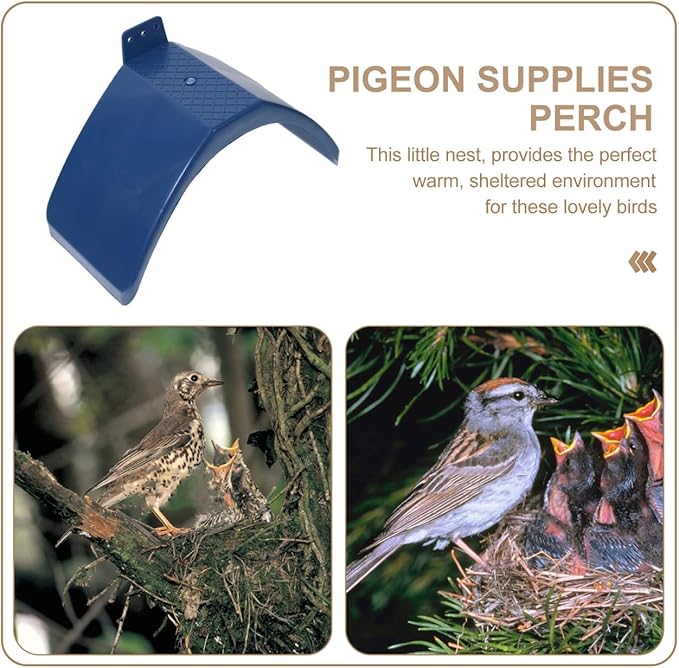 POPETPOP Plastic Pigeon Perches Set of 30 with Screw Positioning Holes Rounded Corners 7.87 Inch Dove Rest Stands Birdcage Accessories for Pigeons Parrots and Other Birds
