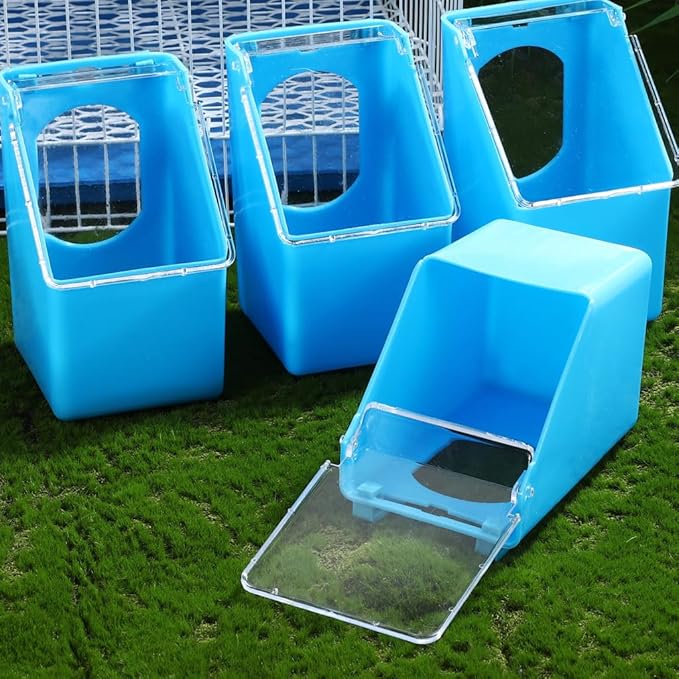 4pcs Pigeon Feeder Pigeon Supplies Cages Quail Cage Comederos Quail Feeder Outside para Water s Bird Bowl Parrot Suite Single Hole
