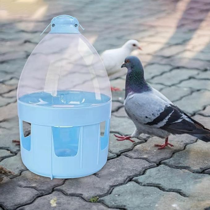 Pigeon Automatic Water Feeder, Pigeon Feeder Waterer, Accessories Automatic Bird Feeder Automatic Pigeon Waterer, for Quail Parakeet Outdoor, 8L