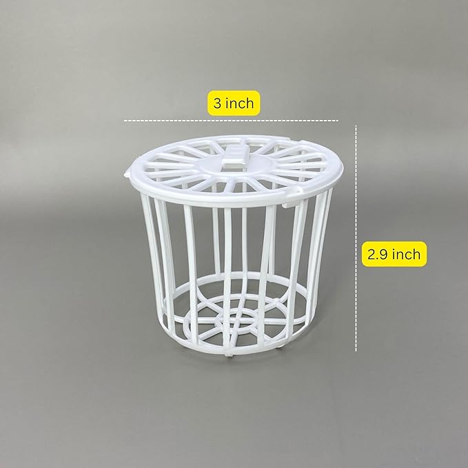 Plastic Nesting Material Holder for Birds - Durable Aviary Accessory and Guinea Pig Food Holder - Nesting Material Dispenser for Bird Breeding and Aviary Use, Small Pet Feeder. (10 articles)