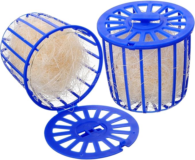 BESPORTBLE Bird S Nest Toys Set - Natural Nesting Material for Parakeets Easy to Install Hanging Cage Nest Ideal Bird Supplies for Stress Relief and Comfort 2.91 X 2.91 X 2.75 Inches