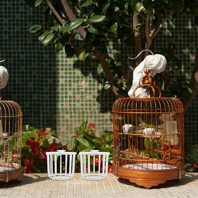 UKCOCO 4Pcs Durable Plastic Bird Nest Box for Finch and Canary Breeding Complete Nesting Material for Bird Cage Accessories for Parrots and Birds