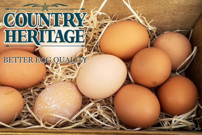 Country Heritage Chicken Layer Crumble 50lbs - 16% Protein Feed for Increased Egg Production & Strong Eggshells, High Protein