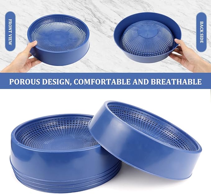 10 Pcs Plastic Pigeon Nest Bird Nest Bowls Pigeon Nest Bowl Breeding Hatching Nest for Pigeons Quails Breeding Hatching (Blue)