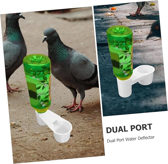 COLLBATH Multi-Purpose Bird Water Cup Cage Accessory for Rabbits Hamsters Parrots Pigeons Easy to Use Install
