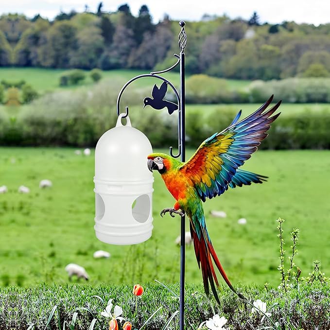 Zerodeko 2pcs Pigeon Water Dispenser, Bird Waterer for Cage, Odorless Plastic Automatic Drinking Feeder for Pigeons Doves Parakeets Easy to Clean