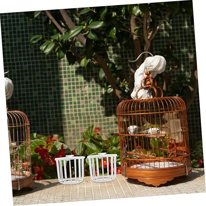 Bird Cage Accessories 4pcs Finch Canary Cage Nesting Baskets Made of Bird Nest Material
