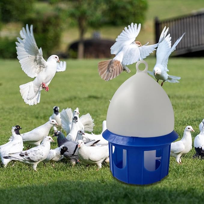 Pigeon Drinker Pet Bird Waterer Automatic Bird Water Drinker Cage Accessory, 4L