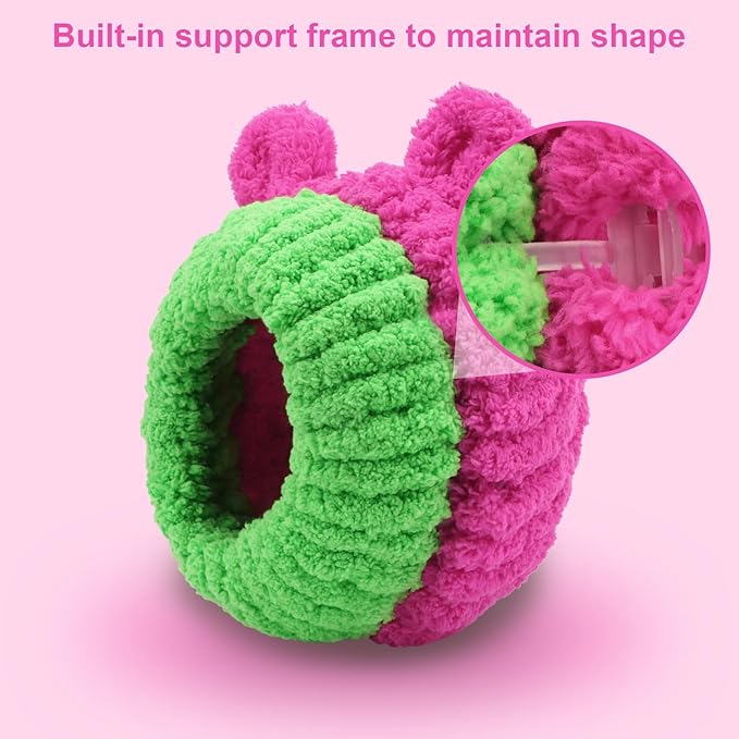 Wontee Bird Nest Bed Breeding House Winter Warm Snuggle Hut for Budgies Parakeets Cockatiels Lovebirds Canaries (Rose)