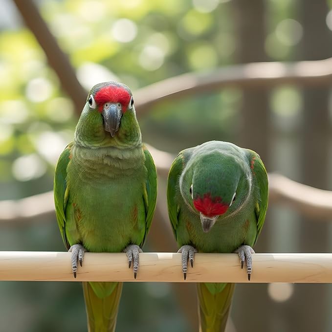 5-Pack Bird Cage Perch,Natural Wood Bird Cage Perch,Birds Perches for Cages with Assorted Sizes (10–30 cm) for Parakeets, Cockatiels, Budgies,Chewable Climbing Sticks for Foot Exercise