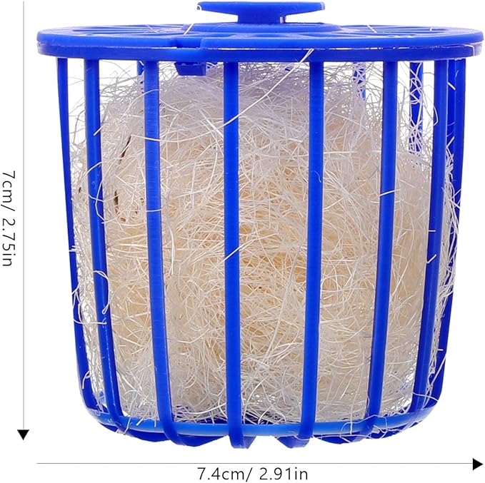 BESPORTBLE Bird S Nest Toys Set - Natural Nesting Material for Parakeets Easy to Install Hanging Cage Nest Ideal Bird Supplies for Stress Relief and Comfort 2.91 X 2.91 X 2.75 Inches