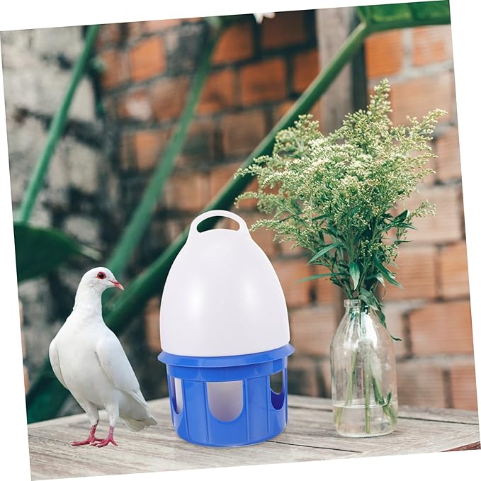 Large Capacity Pigeon Water Feeder Portable Plastic Bird Water Dispenser for Pigeons Quails and PET Birds for Cage Use and Outdoor Feeding