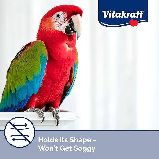 Vitakraft Paper Bird Cage Liner for Birds & Small Animals – Easy Cleanup, Odor-Free, Disposable Pet Cage Liner - Ideal for Parakeets, Cockatiels & More (4 Rolls)