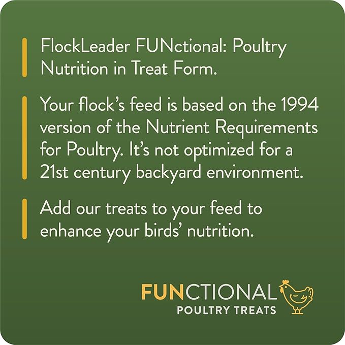 FlockLeader Defend, Functional Poultry Treats for Immune Support, 3.5 lb (Pack of 2)