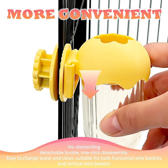 2 Pcs Bird Cage Feeder Accessories, Hanging Veggie & Fruit Holder for Parakeet, Detachable Design for Easy Cleaning