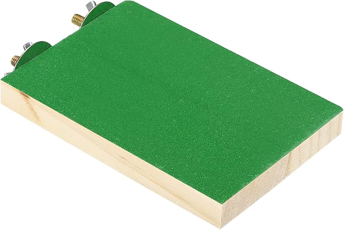PATIKIL Bird Perch Stand, Parrot Stand Platform Playground Paw Grinding Clean for Parakeet Cockatiel Cage Accessory, Green