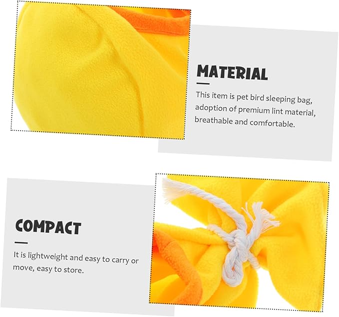 POPETPOP Bird Bed Parakeet Nesting Box Warm Flannel Sleeping Bag Parrot Sleeping Nest Bird Cage Hanging Bag Color