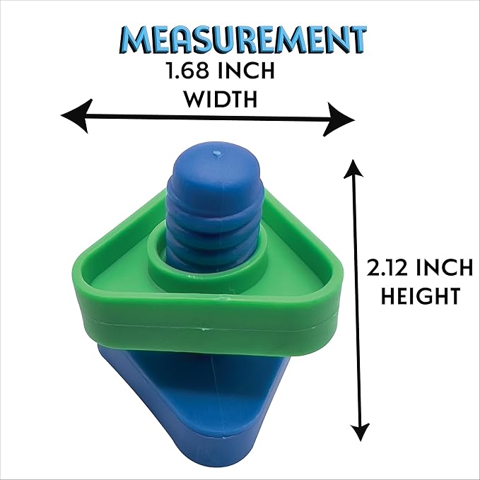 1060 Jumbo Bird Bolt Pk12- Colorful Interactive Big Foot Toys, Classic Toy Design, Assorted Colors and Parts, Great Fun for Med to Large Pet Birds