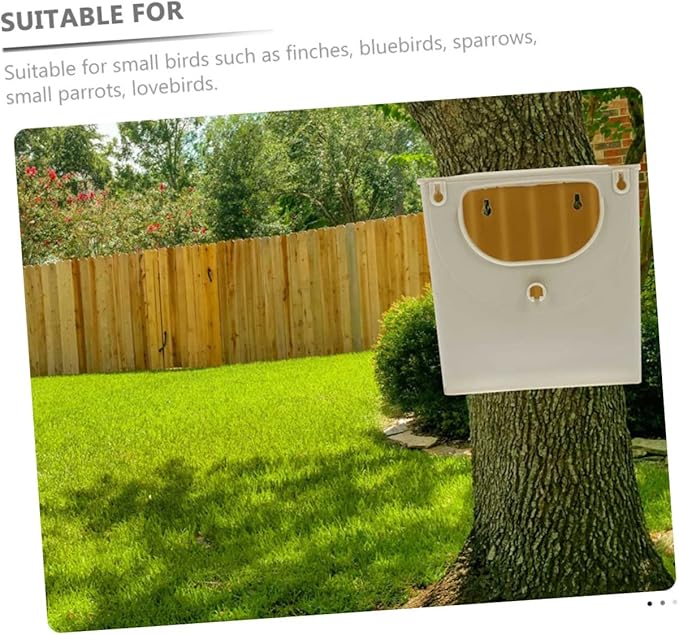 Hemobllo 8pcs Bird Nesting Box Safe Plastic Breeding Hut for Finches Sparrows Lovebirds Easy to Warm Environment for Incubation for Use