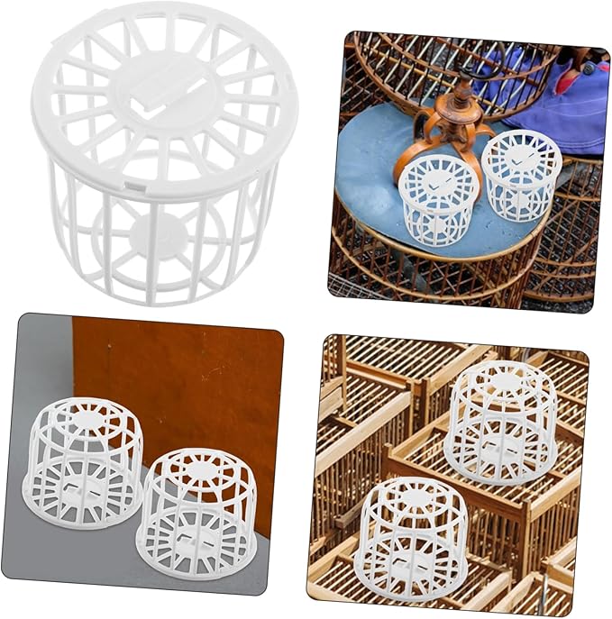 Bird Cage Accessories 4pcs Finch Canary Cage Nesting Baskets Made of Bird Nest Material