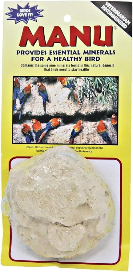 Manu 3241 Large Natural Mineral Clay Block for Birds