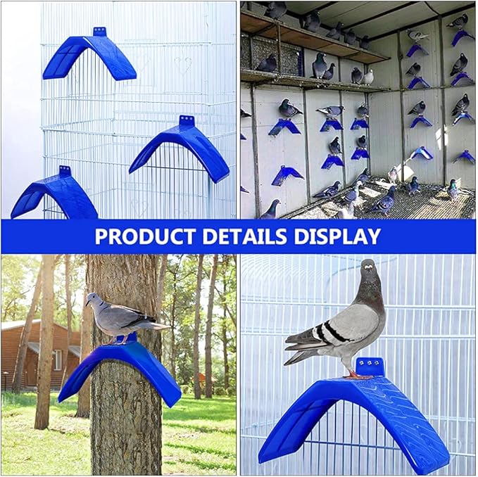 STOBOK 30pcs Rest Stand Lightweight Pigeons Rest Stand Bird Perches Plastic Pigeon Perches Roost Bird Dwelling Stand Support Cage for Pigeon and Other Birds
