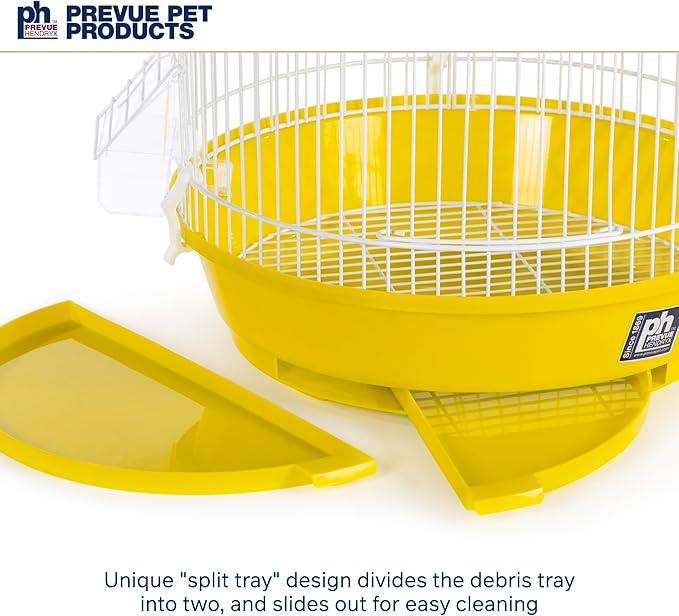 Prevue Hendryx SP31999Y Classic Round Bird Cage, Yellow, 1/2"