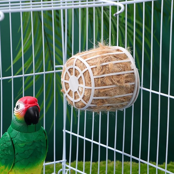 Totority Natural Jute Bird Nesting Material Kit with Mixed Jute Fillings – Soft, Durable & Eco-Friendly Bird Nest Pads for Hummingbirds, Canaries, Finches – Ideal for Garden, Aviary