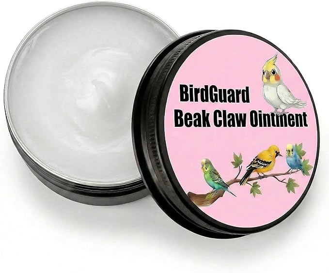 RONDURE BirdGuard Balm Bird Beak Oil for Parrots, Beak Conditioner & Moisturizer | Claw Care BirdGuard Ointment, Repair Dry Cracked Surface, for Cockatiel Parakeet Conure