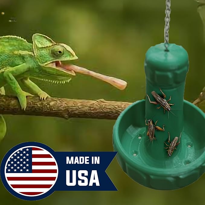 GenieYes Designs Chameleon Feeder - Designed by Chameleon Owners with Safety, Sanitation & Tounge Safety Features
