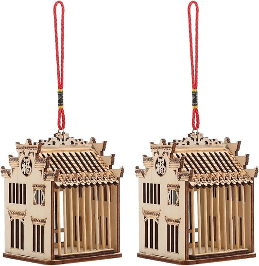 Mipcase 2 Pack Grasshopper Cage 4.33X2.95X5.51 Inch Portable Plastic Cricket Holder for Kids Nature Exploration and Insect Observation