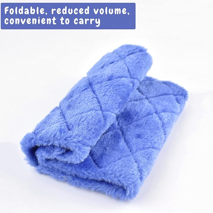 Pet Bird Nest Hammock Hanging Cave Cage Plush Snuggle Happy Hut Tent Bed (Small, Deep Blue)
