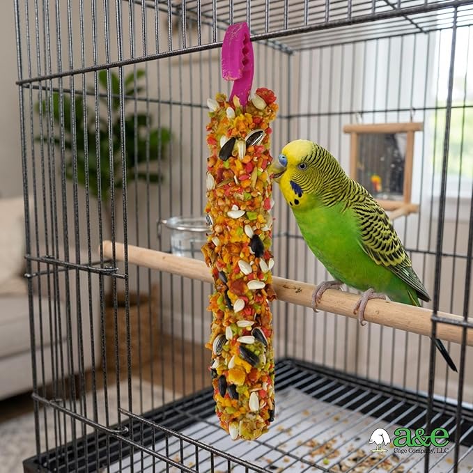 A&E Cage Company - Smakers Treat Stick for Parakeets, 3-in-1 Mix Pack (Egg, Honey, Fruit), 3 Pack, Nutritious & Long-Lasting Bird Treat