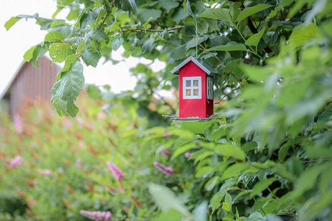 Trixie Bird Feeder Red/Silver 19 × 20 × 19 cm 1 L