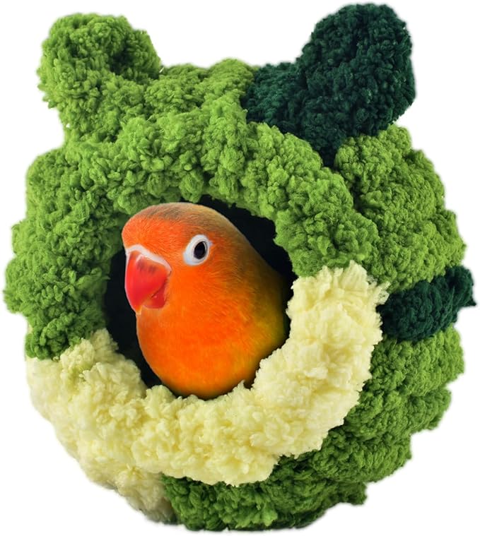 KATUMO Bird Nest, Small Sun Conure Breeding House Parrotlet Snuggle Hut Lovebird Bed for Conure, Lovebird, Zebra Finch, Loriculus, Hamster and Other Small Birds (Less Than 5 inches Long)