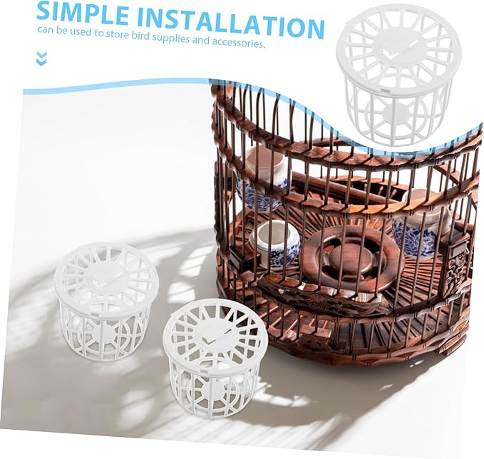 4Pcs Plastic Bird Nest Box for Finch Breeding and Canary Cage Versatile Nesting Material Storage for Birds for Parrot and Bird Supplies
