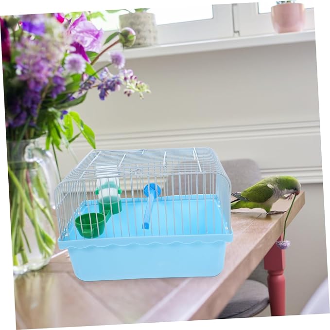 BESPORTBLE Portable Bird Carrier Food Box Water Dispenser Lightweight Travel Cage for Birds Parrots Lovebirds for Outdoor Use and Comfortable Transport