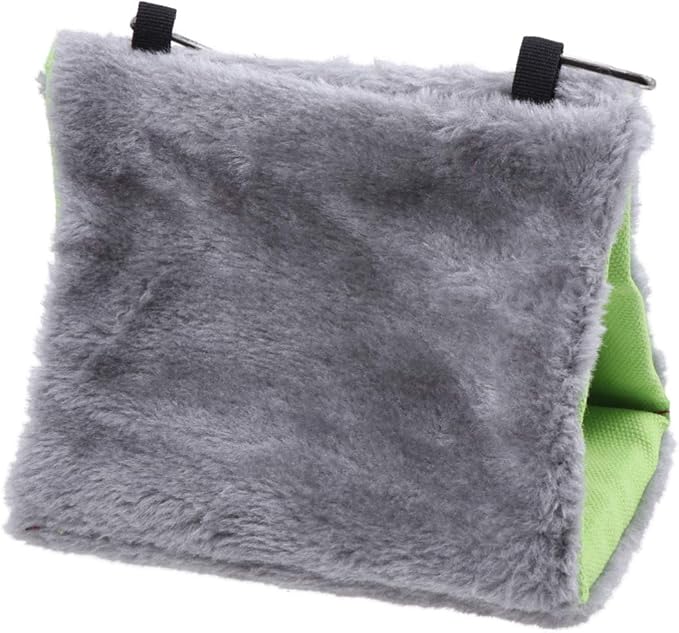 POPETPOP Bird Bed - Plush Snuggle Bird Hammock Hanging Snuggle Cave Happy Hut Bird Parrot Hideaway Bird Sleeping Tent
