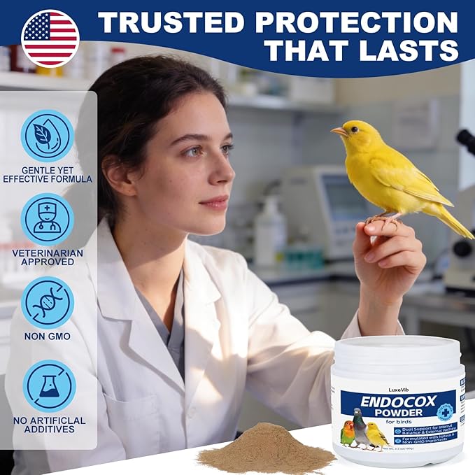 Bird Wellness Support Powder for Pigeons Canary Finches Parakeets Cockatiels Parrots & Aviary Birds | Daily Drinking Water Additive | Helps Maintain Digestive Balance & Overall Vitality