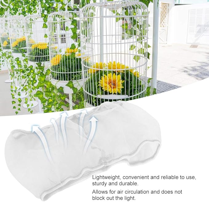 2PCS Universal Bird Cage Seed Catcher Polyester Mesh Cover Seed Catcher Soft Airy Cage Net Stretchy Skirt Parrots Cage Accessories Pet Products (#2)