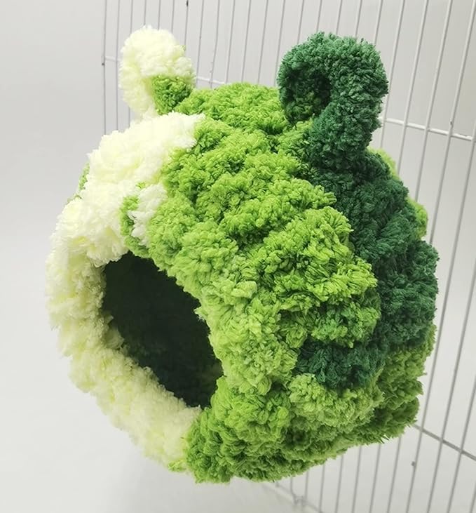 Winter Warm Bird Nest Bed Hanging Hammock Snuggle Hut Parrot House Tent Toy Bird Cage Perch for Bird Budgies Lovebird Finch Hamster Chinchilla Guinea Pig (Forest Green)