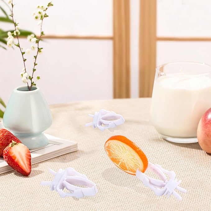 10 Pieces Bird Cage Food Clips Bird Cage Food Holder Parrot Fruit Vegitable Bracket Pet Feeder Clip Accessory for Parakeet Budgie Cockatoo Macaw Cockatiel and Other Animals