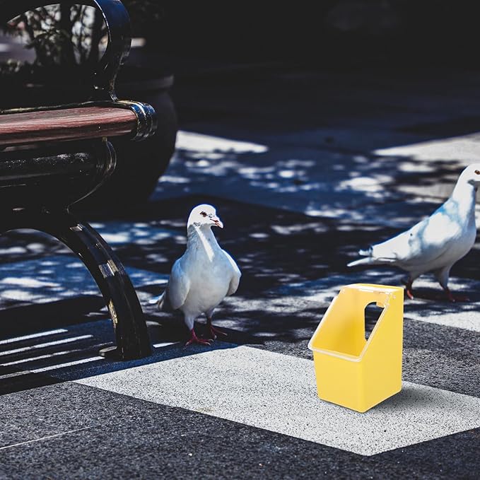 Yardwe 4pcs Pigeon Feeder Plastic Quail Bird Feeder Quail Cage Accessories for Pigeon Parrots Parakeet Budgie Bird