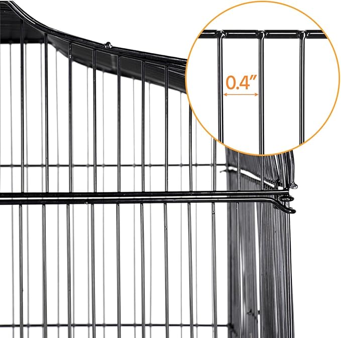 Topeakmart Open Play Top Large Parakeet Small Parrot Bird Cage with Stand for Budgies Finches Canaries Lovebirds