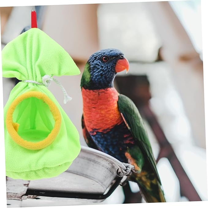 POPETPOP Bird Nest Bed Parrot Sleeping Hammock Bird Bag Parakeet Cage Warm Sleeping Pouch