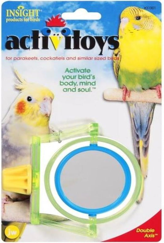 JW Pet Company Activitoy Double Axis Small Bird Toy, Colors Vary