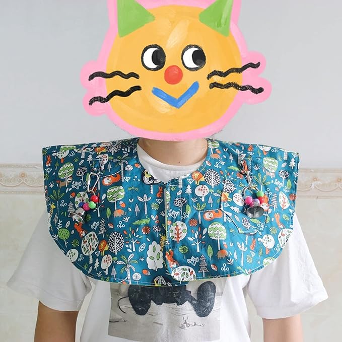 Parrots Shoulder Protector, Prevent Scratching Biting Parrot Shoulder Diaper Shawl, Multi Functional Pet Shoulder Pad Shoulder Cape for Training Parrots to Stand on Shoulder Parakeets Cockatiels Macaw