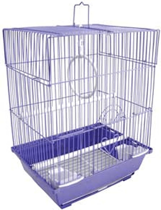 YML Flat TOP Parakeet Bird CAGE, Medium, Purple